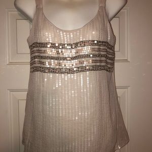 White House Black Market sequin top